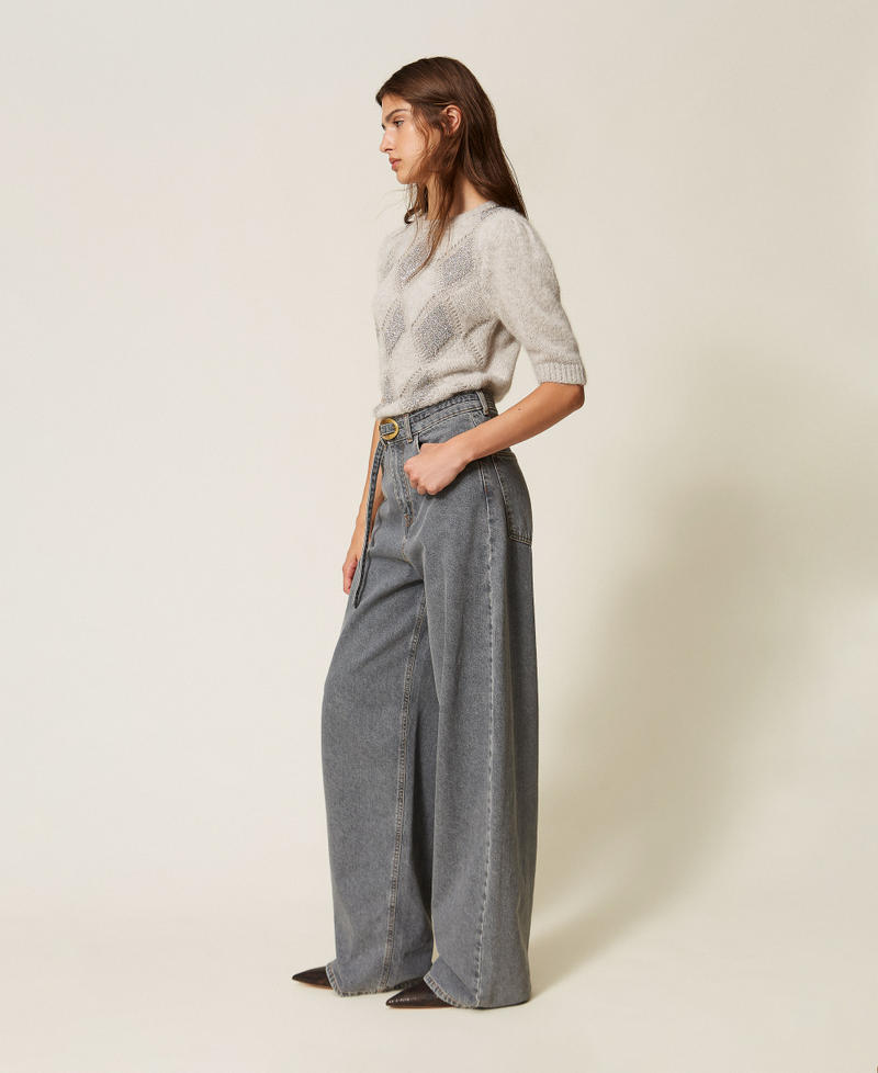 Jean ballon cinq poches Denim Gris Femme 262TT2391_00574_02