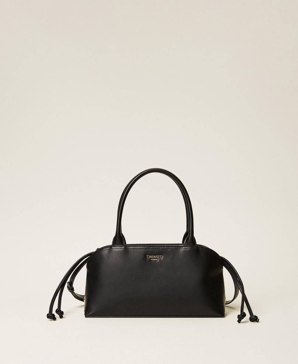 Bowler bag with printed clutch Black Woman 261TD8141_00006_01