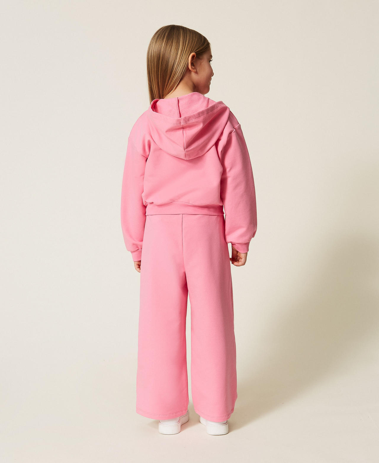 Felpa baby e pantaloni cropped Rosa "Aurora Pink" Bambina 261GB2191_07207_03