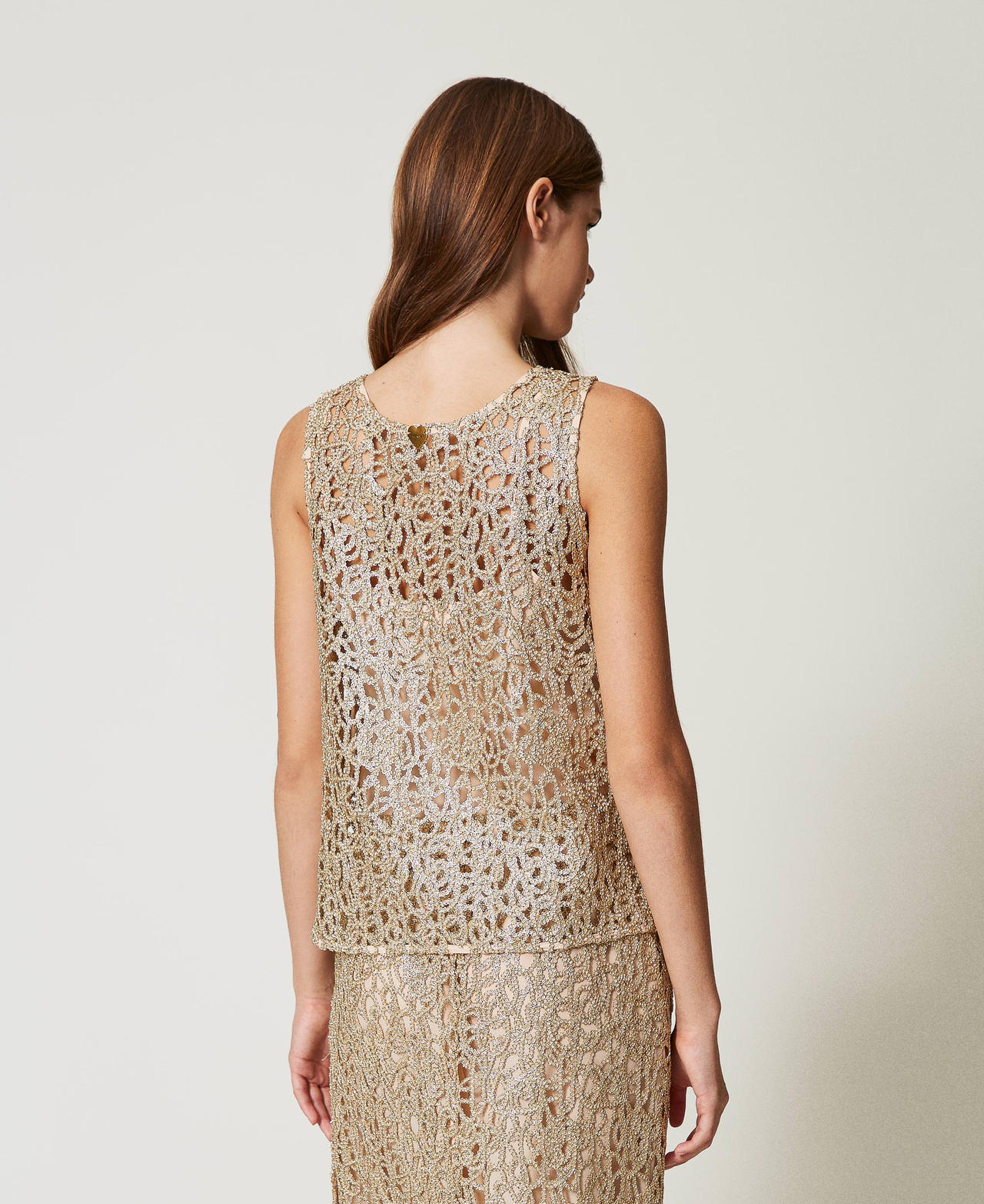 Lam&eacute;-H&auml;keltop Gold Frau 251LB2PAA_12251_03