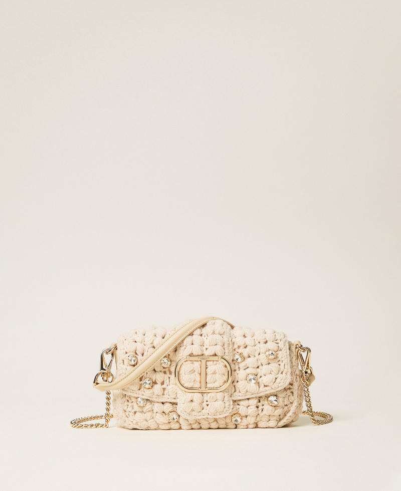 'Amie' crochet shoulder bag "Parchment" Beige Woman 252TB7190_07222_01