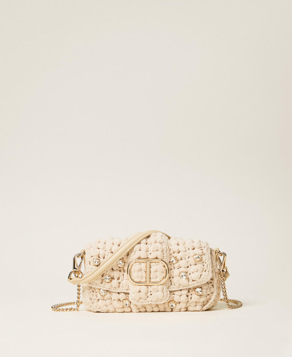 'Amie' crochet shoulder bag "Parchment" Beige Woman 252TB7190_07222_01
