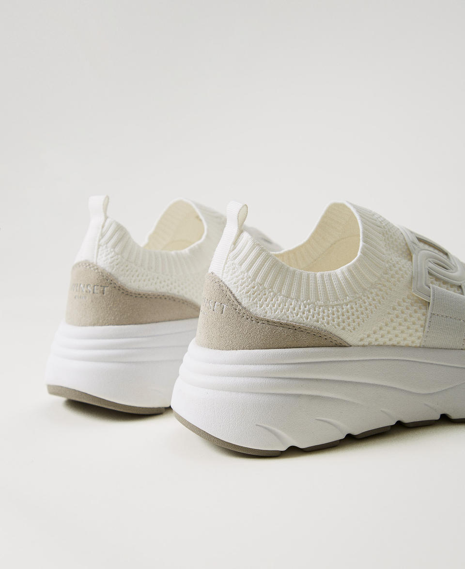 Technical mesh running trainers White Woman 251TCP02G_00001_03