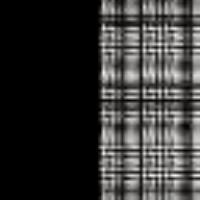 Chequered yarn-dyed stole Black/"Snow" White Glen Plaid/Black Girl 13950_C