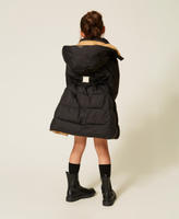 Doudoune réversible avec ceinture Bicolore Noir/Marron "Iced Coffee" Fille 262GJ2070_10847_06
