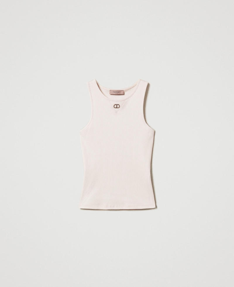 Top fitted a costine con Oval T Rosa Cupcake Donna 251TP2550_00178_S0