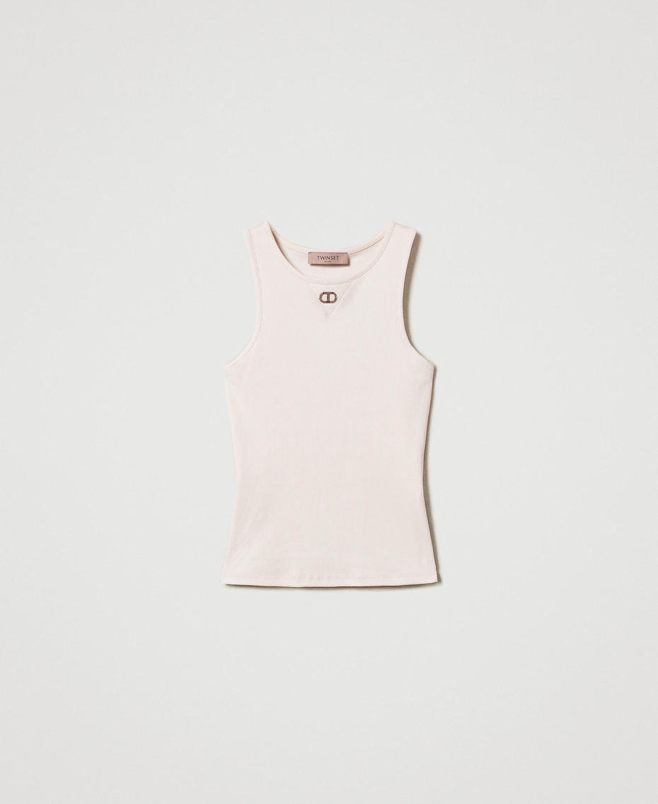 Top fitted a costine con Oval T Rosa Cupcake Donna 251TP2550_00178_S0