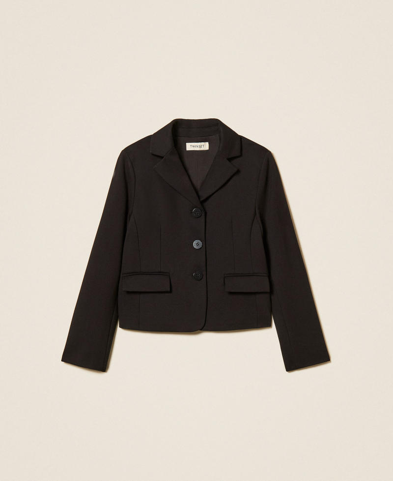 Chaqueta blazer con bolsillos Negro Ni&ntilde;a 262GJ2080_00006_S0