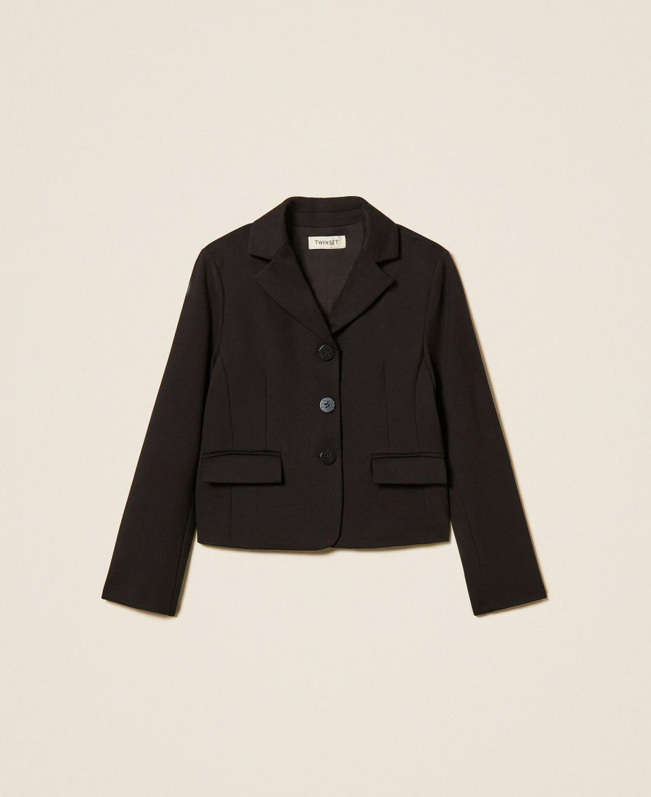Chaqueta blazer con bolsillos Negro Ni&ntilde;a 262GJ2080_00006_S0