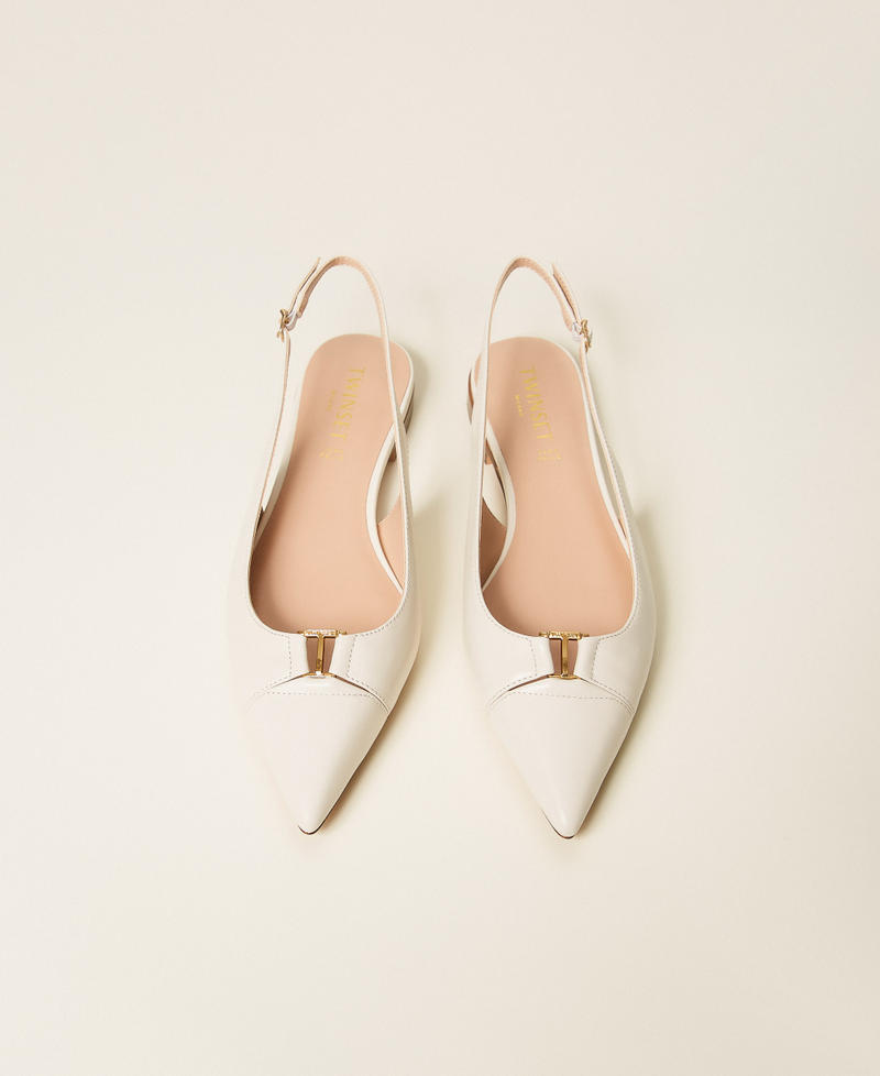 Кожаные балетки-слингбэки Лилия женщина 261TCP036_00381_04