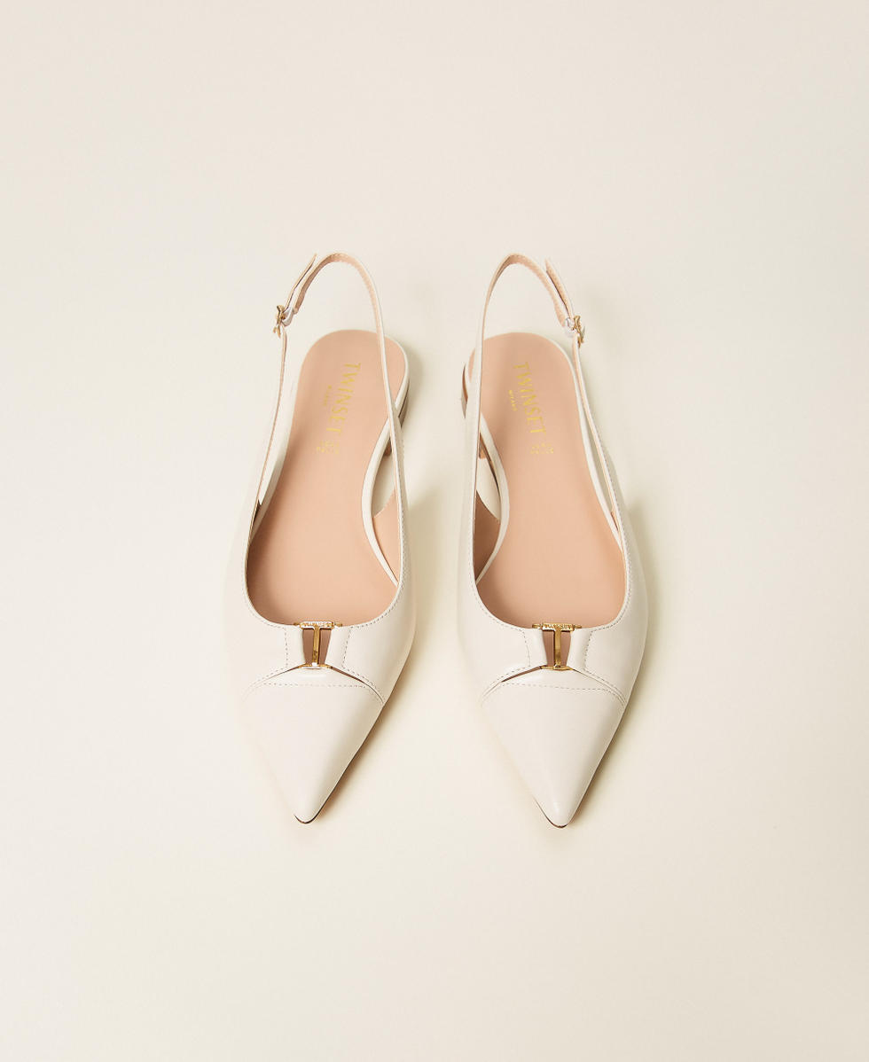 Leather sling back ballet flats Lily Woman 261TCP036_00381_04