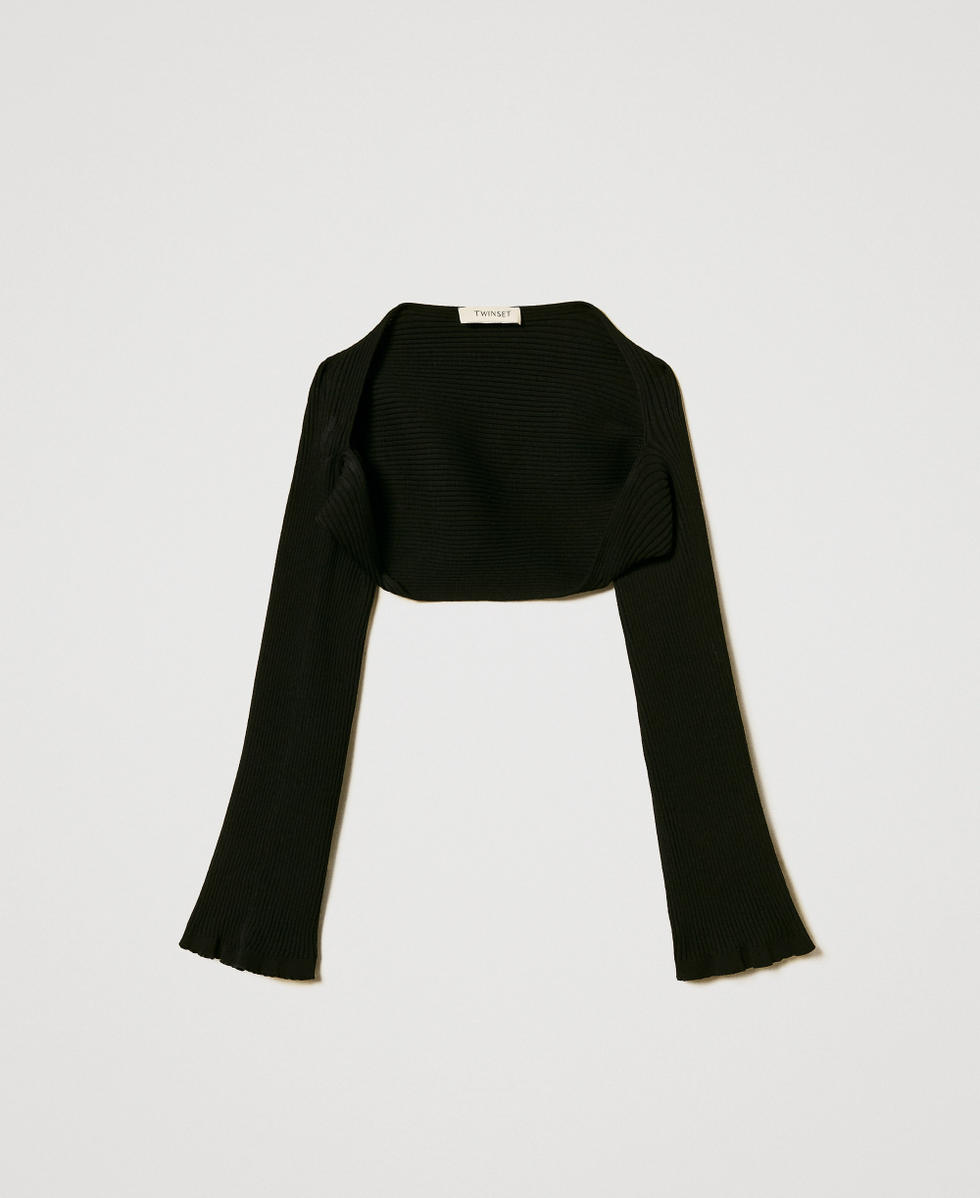 Rib knit shrug