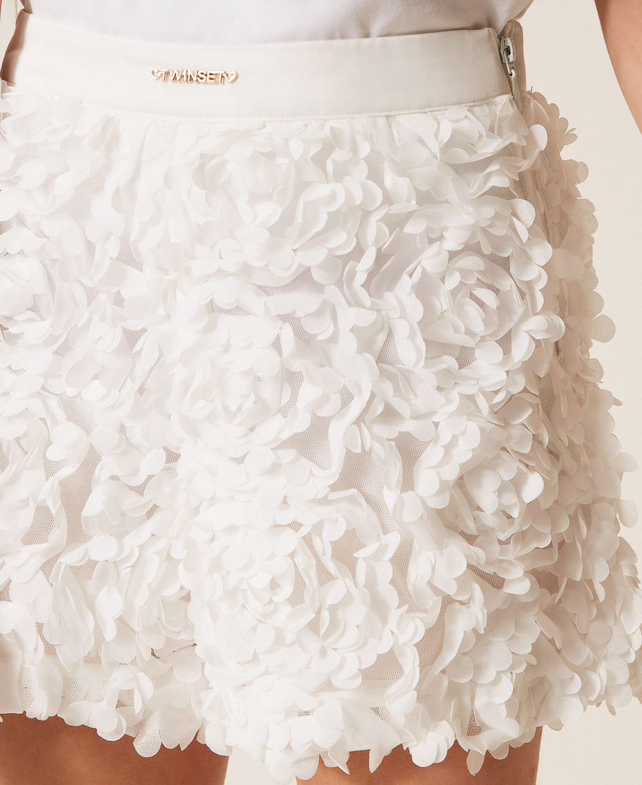 Shorts mit Rosen Mattwei&szlig; M&auml;dchen 261GJ2Q60_00526_04