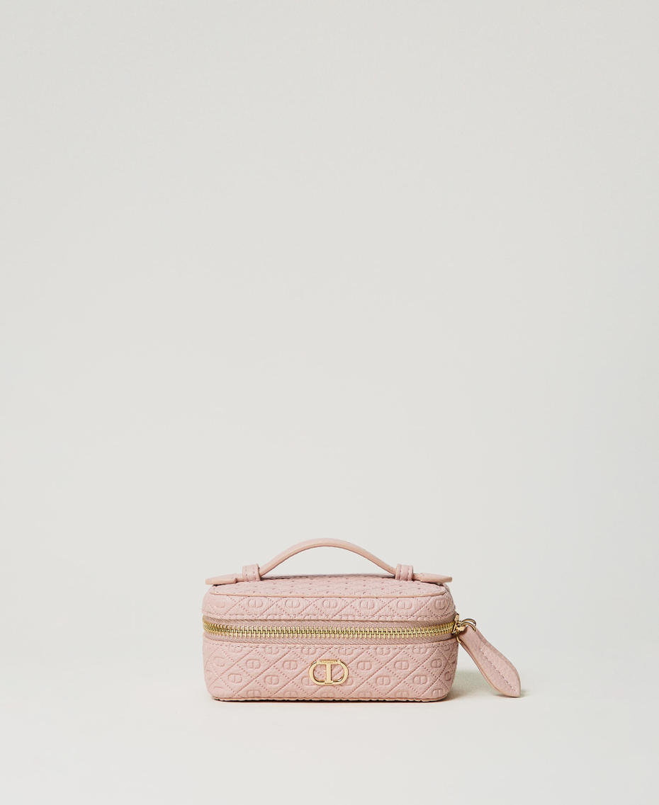 Jewellery bag with Oval T logo all over Parisienne Pink Woman 251TH7044_00714_01