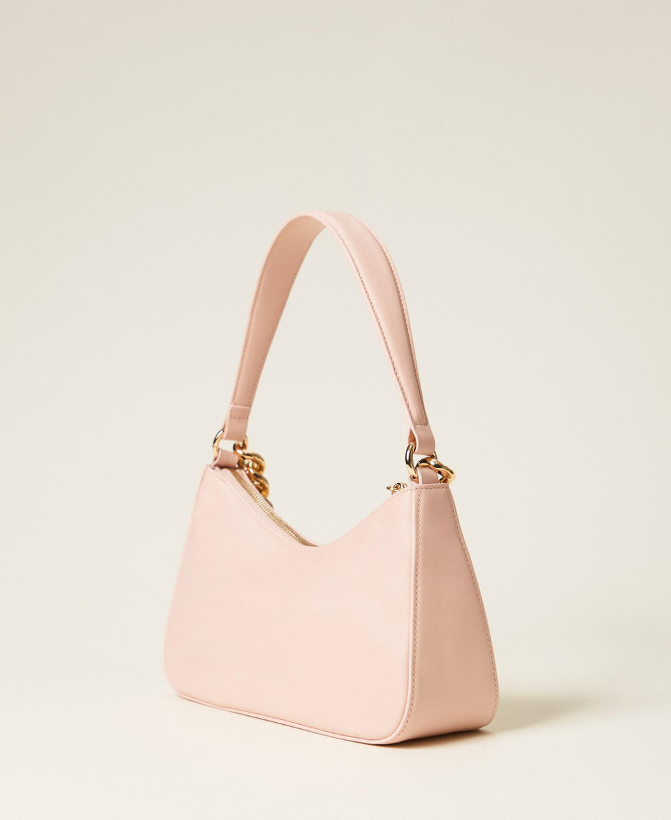 Liliane small leather bag Woman, Pink | TWINSET Milano