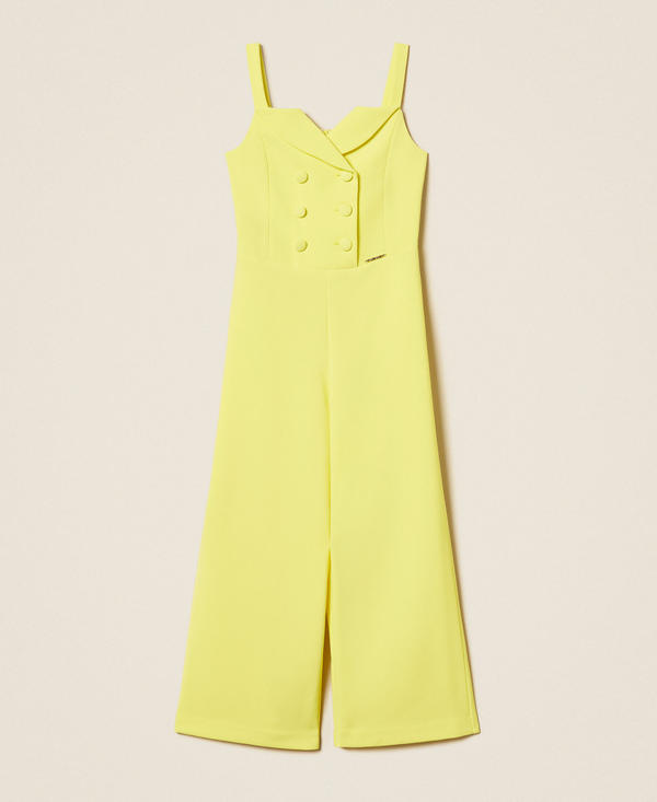 Tuta doppiopetto in cr&ecirc;pe