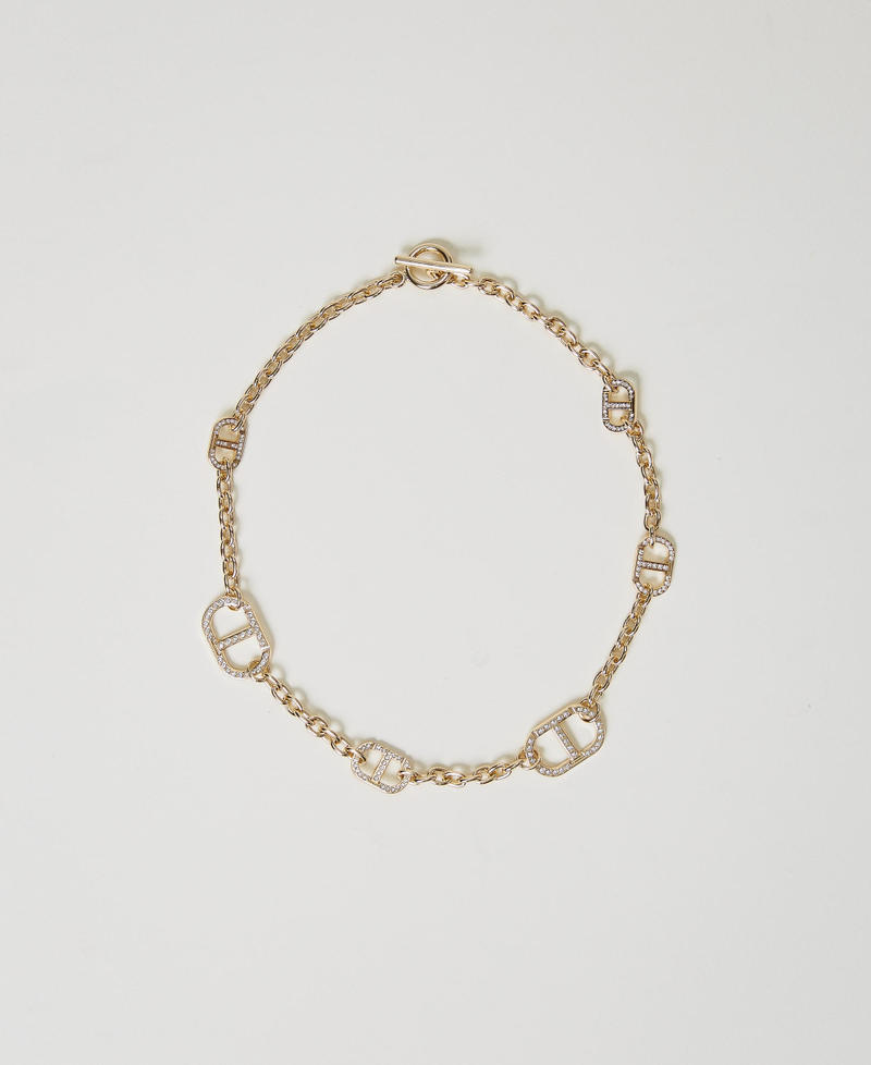 Chain necklace with Oval T New Gold Woman 251TA4161_10630_01