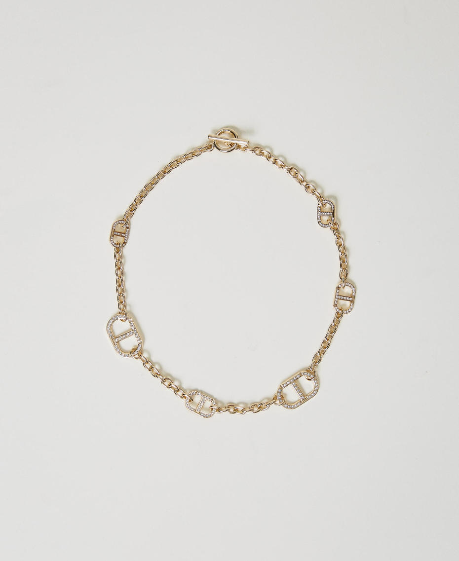 Chain necklace with Oval T New Gold Woman 251TA4161_10630_01