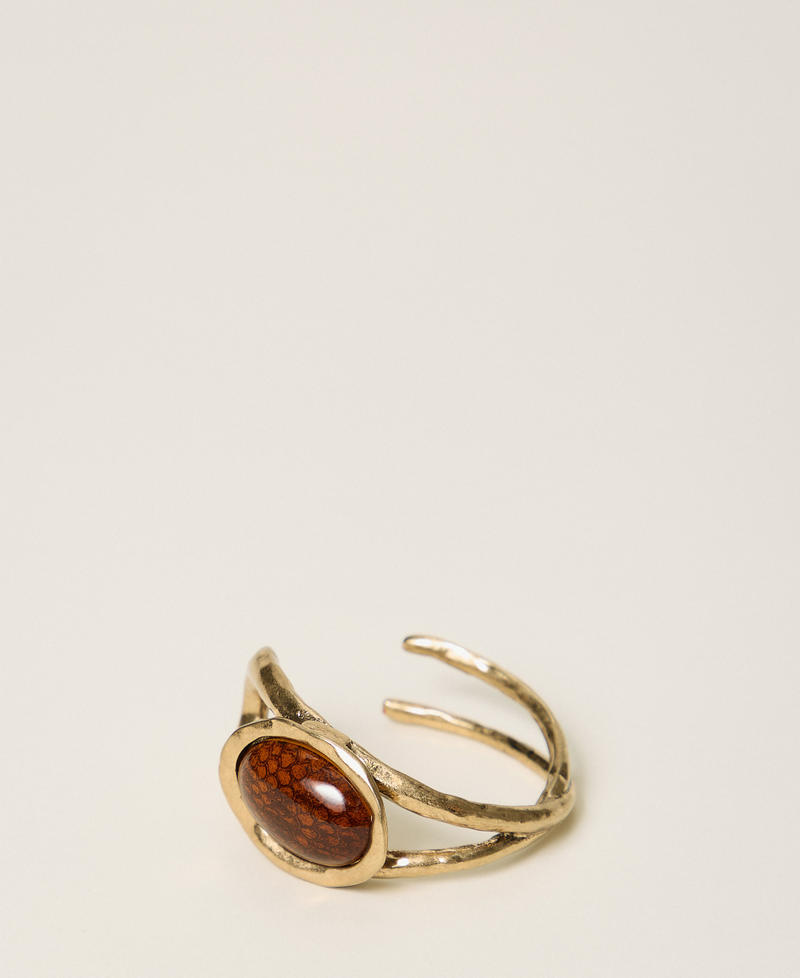 Bracciale con cabochon animalier Oro "Ottone invecchiato Ramato" Donna 262TO5352_04758_01