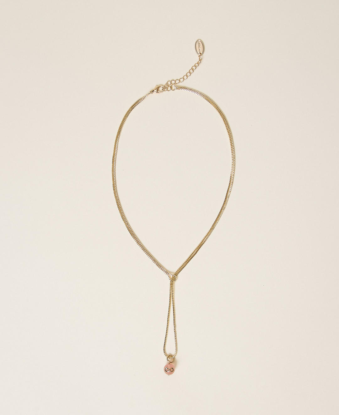 Collier choker avec pierre et logo