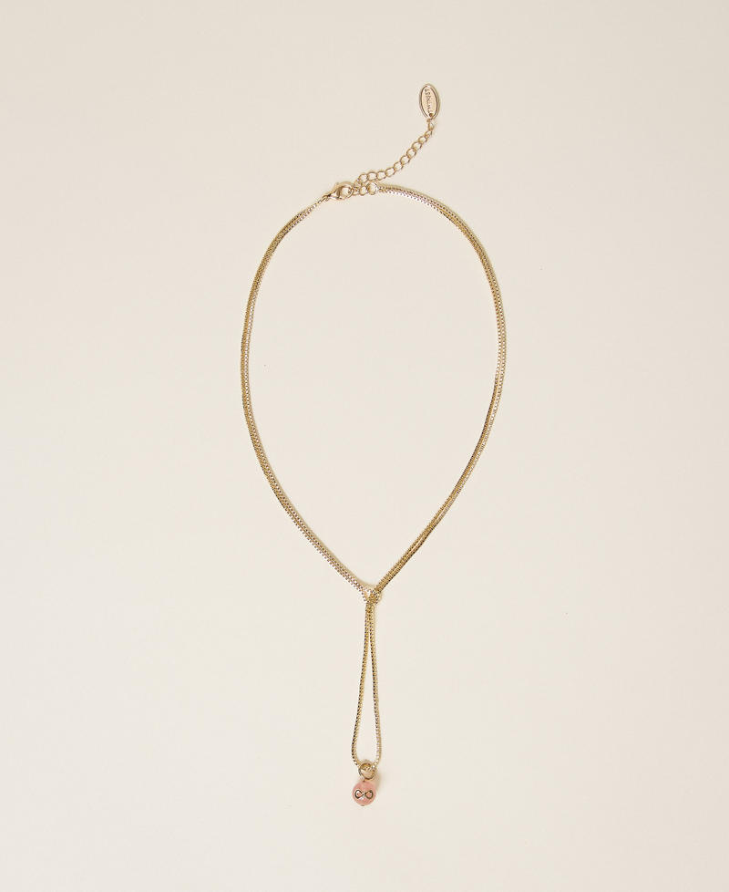 Choker with stone and logo New Gold Woman 252TO5620_10630_01