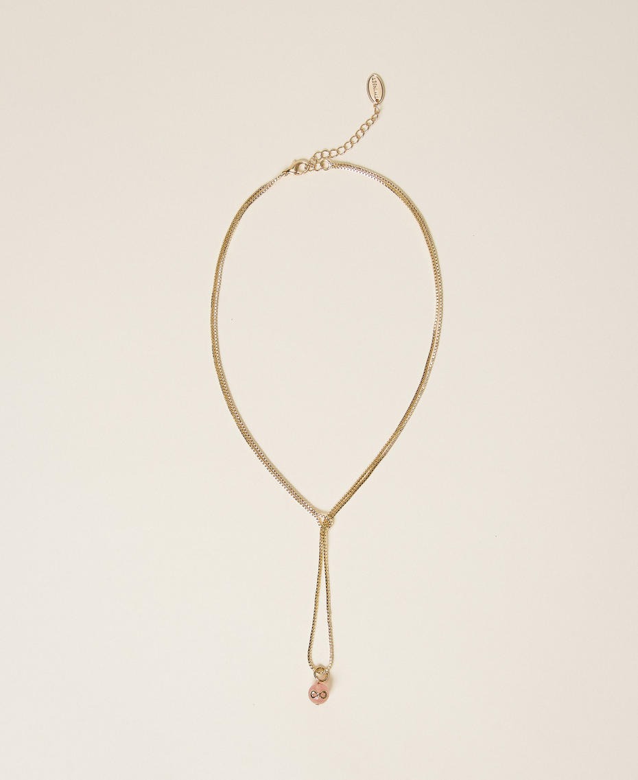 Choker with stone and logo New Gold Woman 252TO5620_10630_01