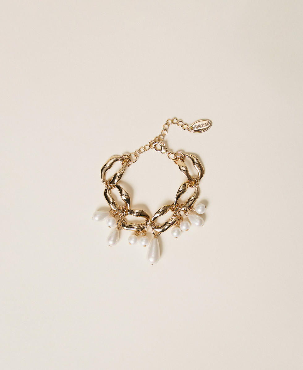 Chain bracelet with pearls New Gold Woman 262TA4710_10630_01