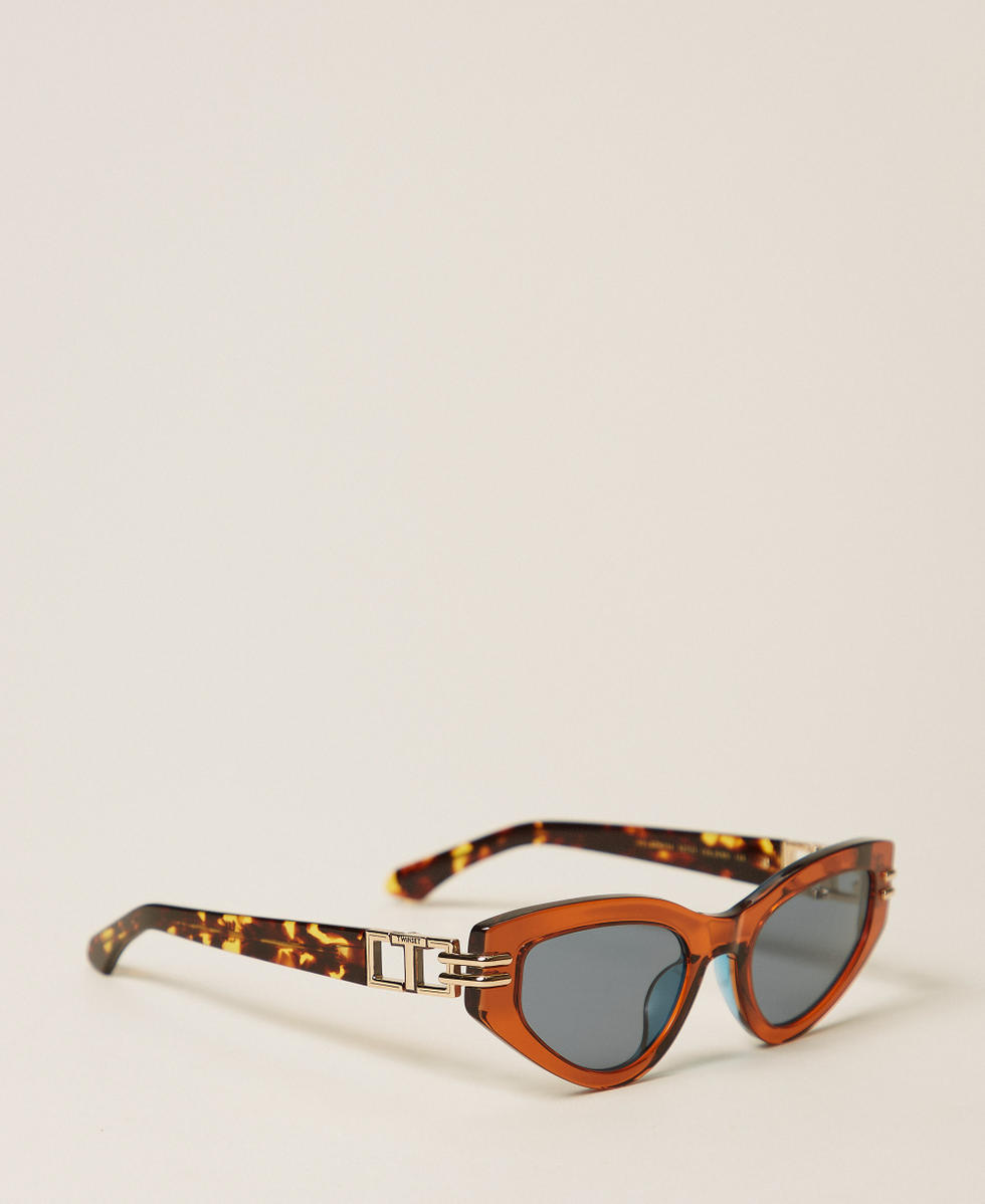 Butterfly sunglasses Rust Brown Woman 999TZ5069_13143_02