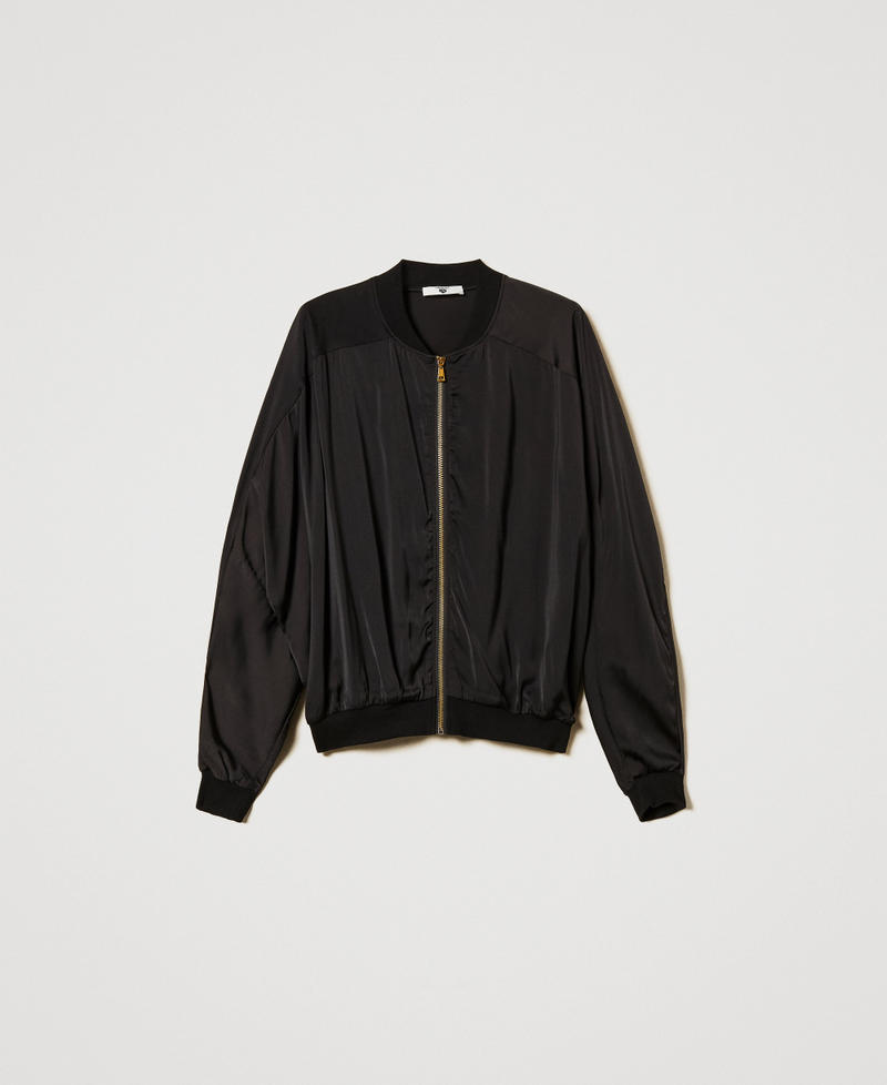 Giacca bomber in raso