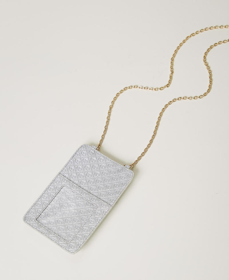 Smartphonetasche mit Tragekette und Oval Ts Silber Frau 251TH7045_00995_02