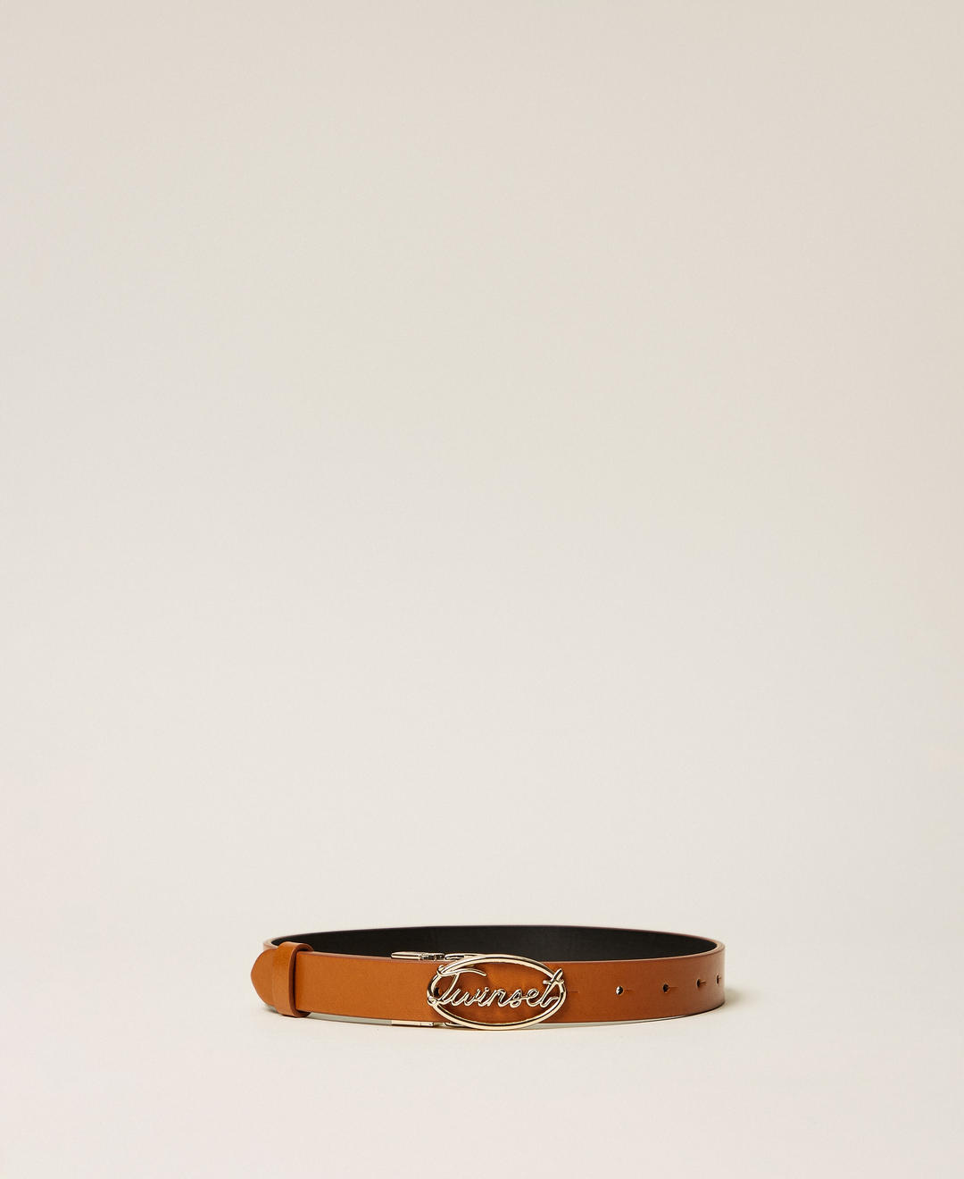 Ceinture réversible avec inscription siglée