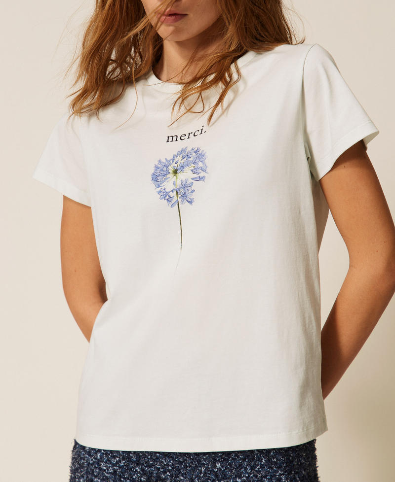 T-shirt regular avec imprim&eacute; Bleu &laquo;&nbsp;Aqua&nbsp;&raquo; Femme 261TP2341_13162_04