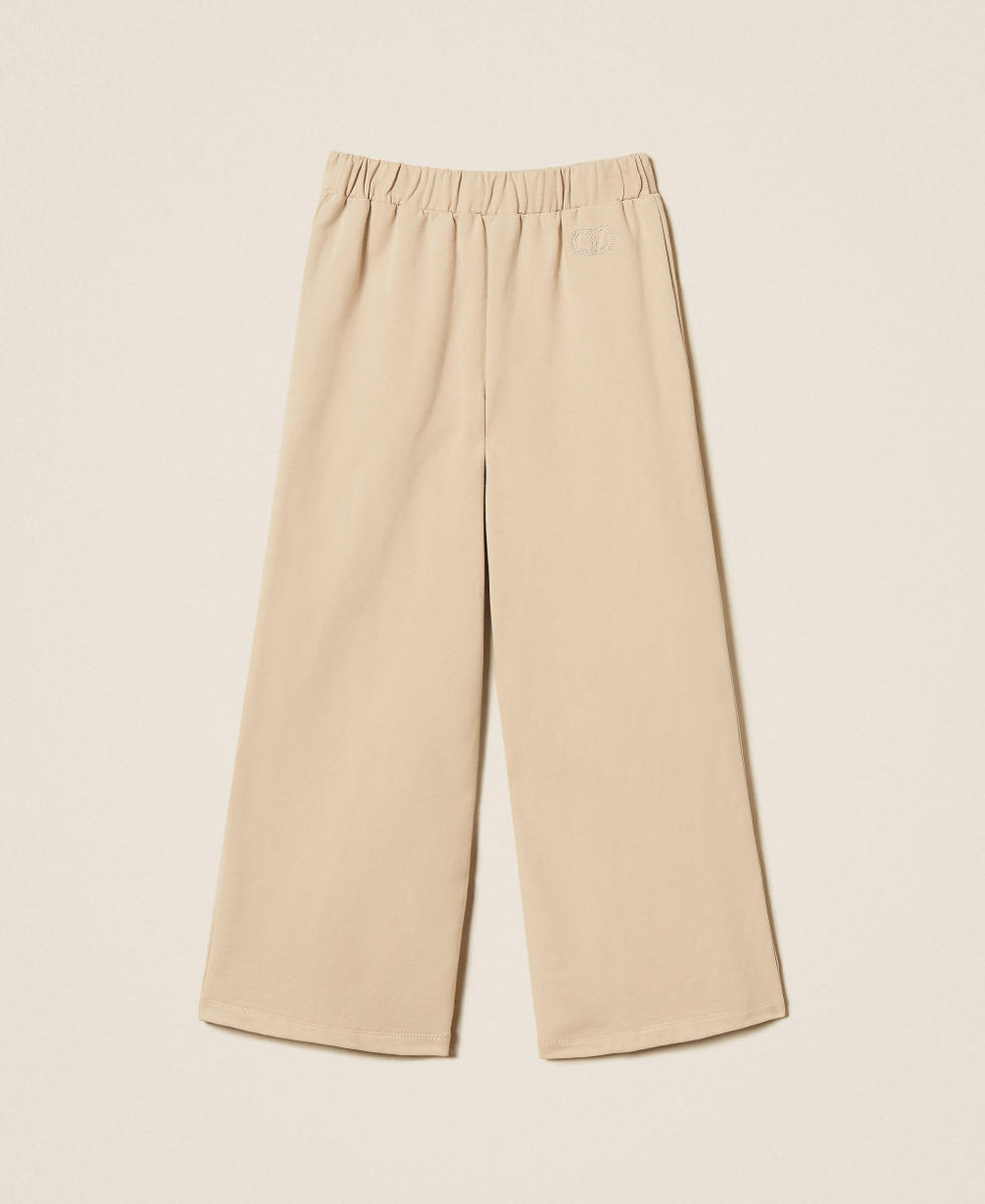 Pantalon ample en molleton Beige &laquo;&nbsp;Crystal Sand Dark&nbsp;&raquo; Fille 252GJ2061_12690_S0