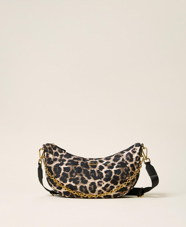 Animal print hobo bag