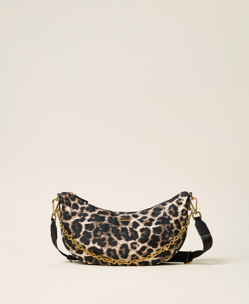 Animal print hobo bag Leopard Print Woman 262TD8072_02114_01