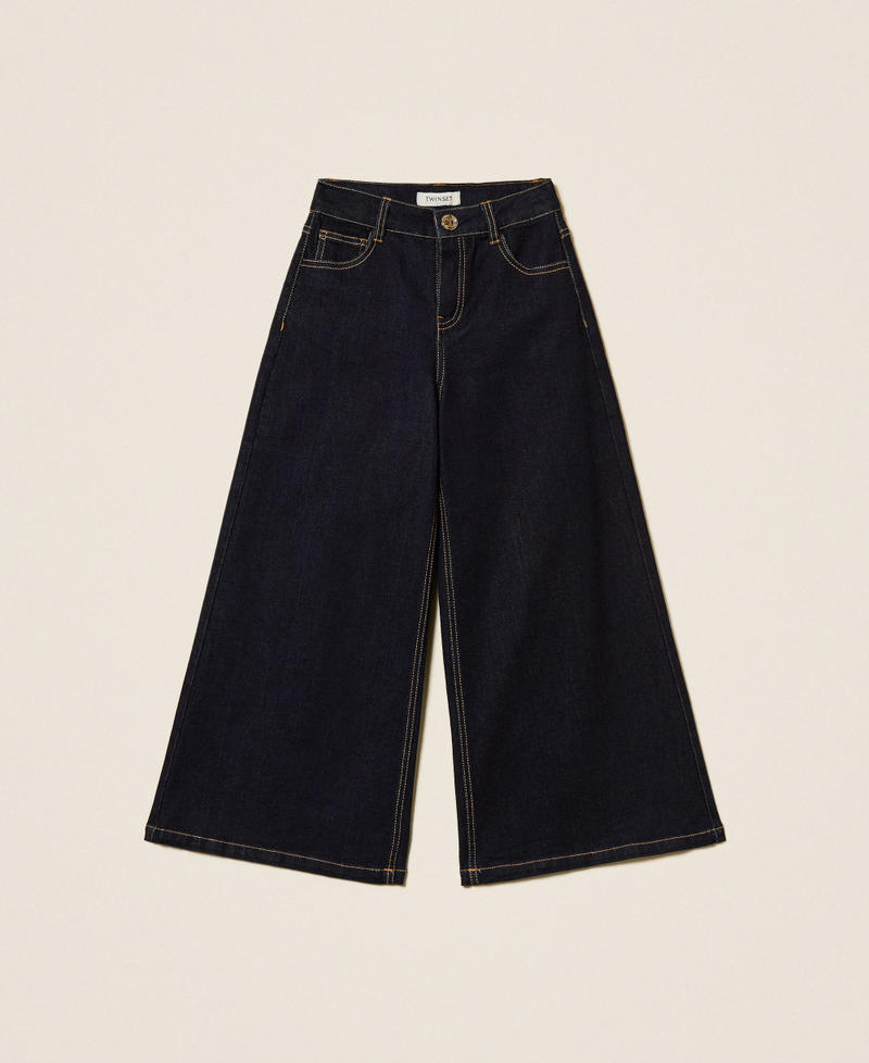 Wide leg five pocket jeans Rinsed Denim Girl 252GJ2280_06295_S0