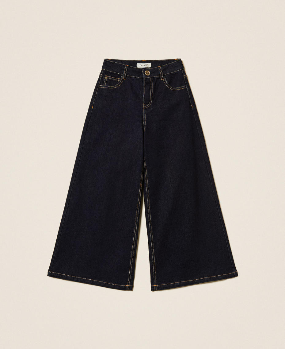 Wide leg five pocket jeans Rinsed Denim Girl 252GJ2280_06295_S0