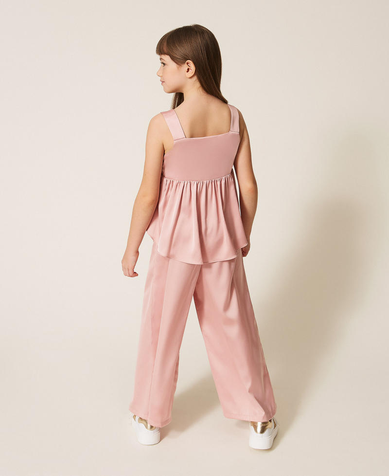 Top mit Rosen und Satinhose Pink Dancer M&auml;dchen 261GJ2Q61_10021_03