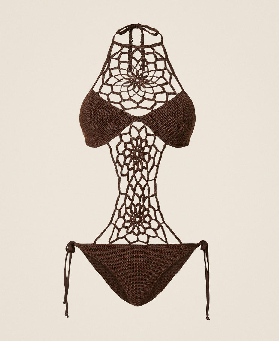 Crochet trikini Coffee Chocolate Woman 261LMME03_11946_S0