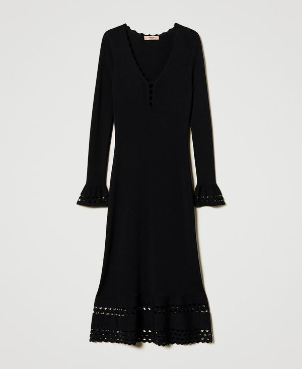 ワンピース TWIN SET Long dress Long one-shoulder dress with draping Woman, White | TWINSET