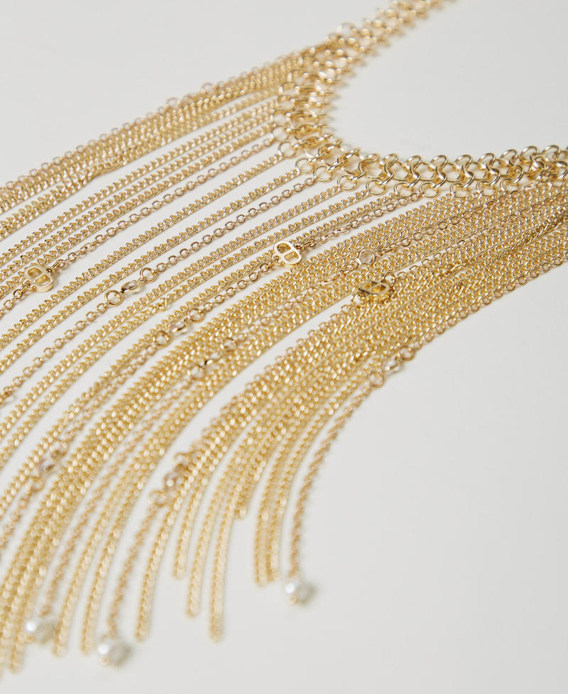 Choker with fringes New Gold Woman 251TA4040_10630_02