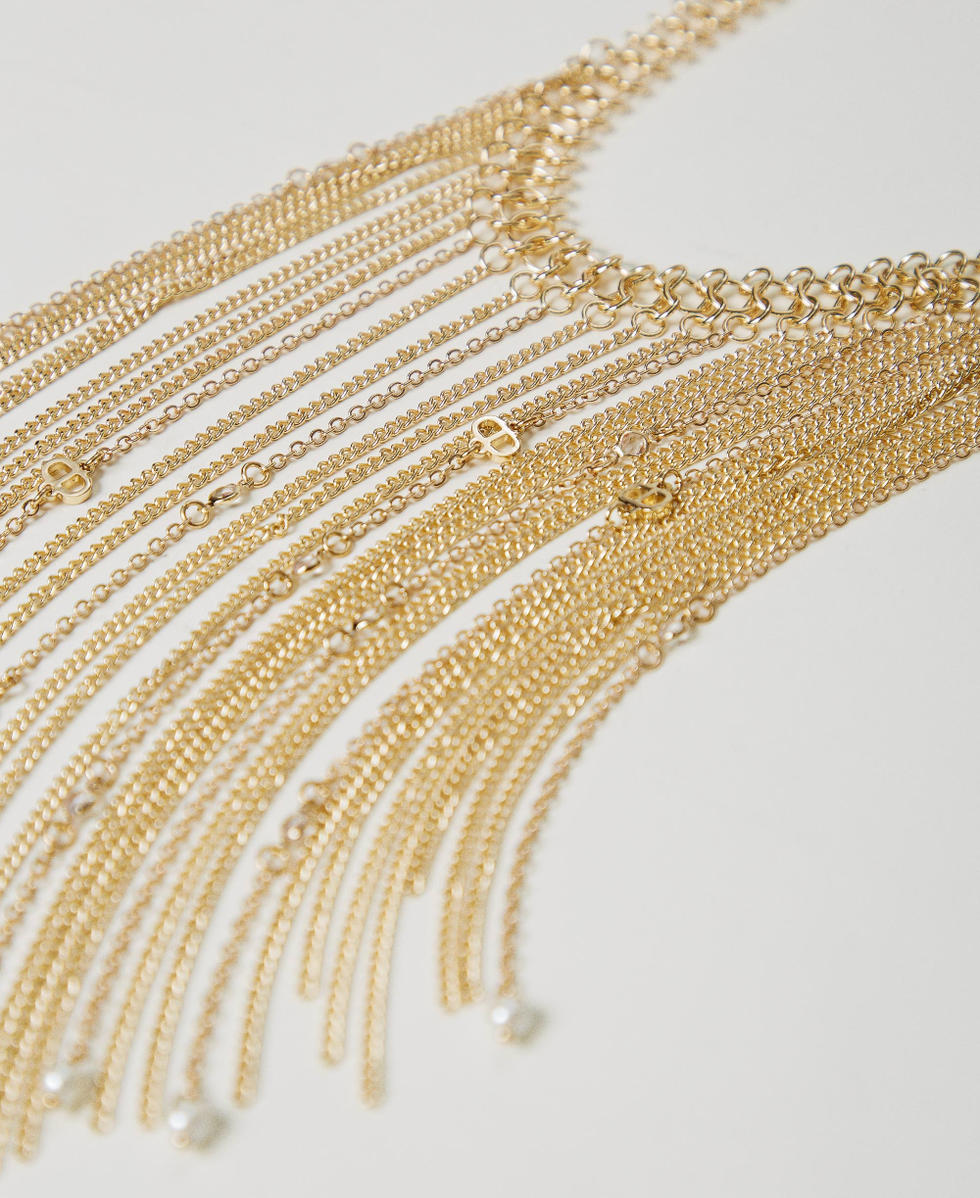 Collier ras-du-cou avec franges