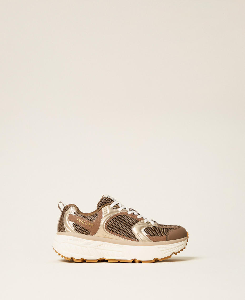 Fessura running trainers Khaki Woman 262TGT036_13165_01
