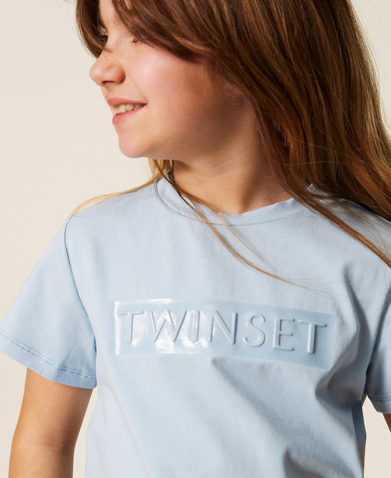 Regular T-shirt with glossy print Skyline Girl 261GJ2250_04614_04