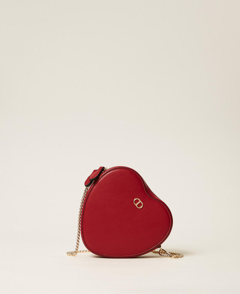 Mini borsa a cuore con tracolla Rosso Veneziano Donna 252TH7025_00740_01