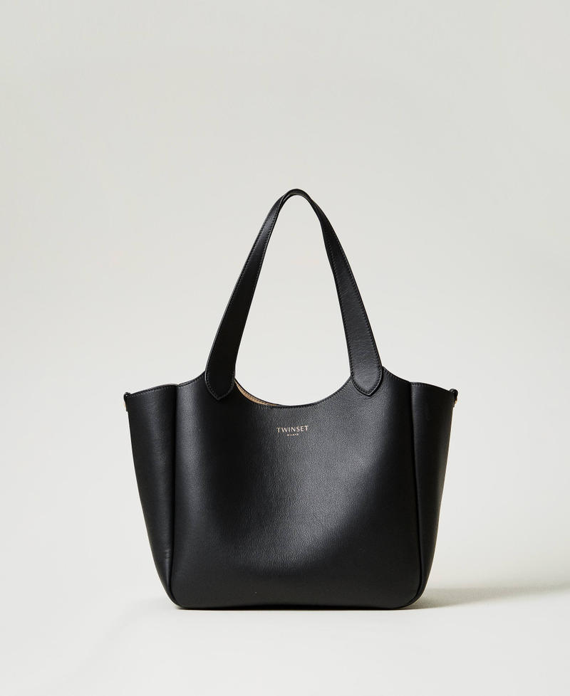 Borsa shopper ‘Forever’ in pelle Nero Donna 251TB7470_00006_01