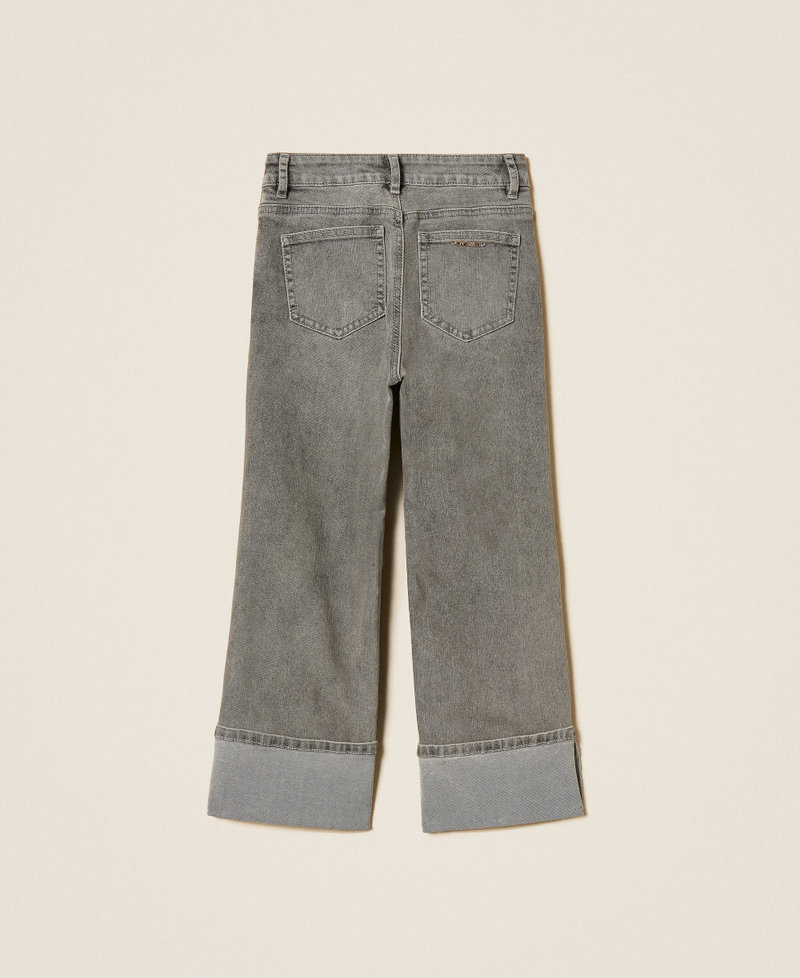Gerade Jeans mit Aufschlag Denim-Grau M&auml;dchen 262GJ2220_01243_S1