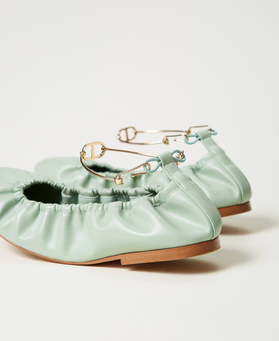 Ballet flats with strap Mint Woman 251TCP150_12080_03