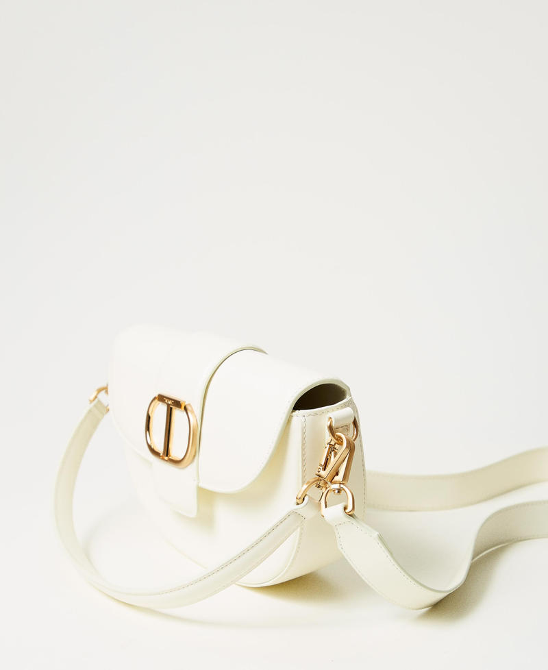 ‘Amie‘ half-moon leather shoulder bag Mother Of Pearl Woman 251TB7110_00059_02