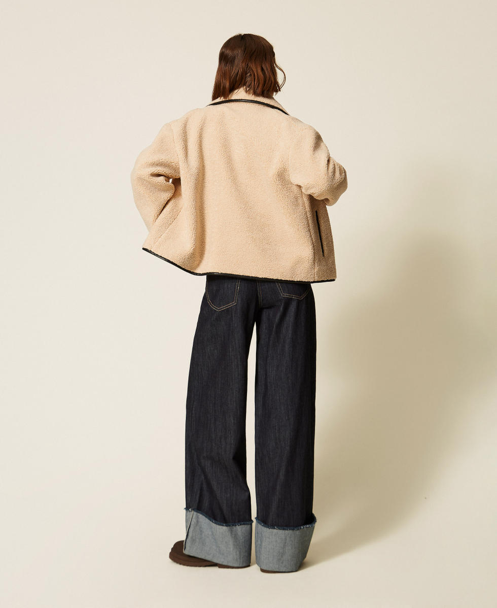 Flared jeans with folded hem "Indigo" Blue Woman 262LI2JBB_01435_03